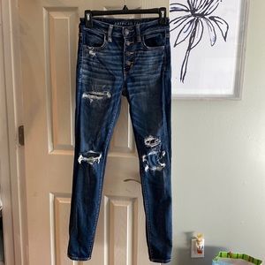 American eagle 2R worn once next level stretch jeans high rise jegging